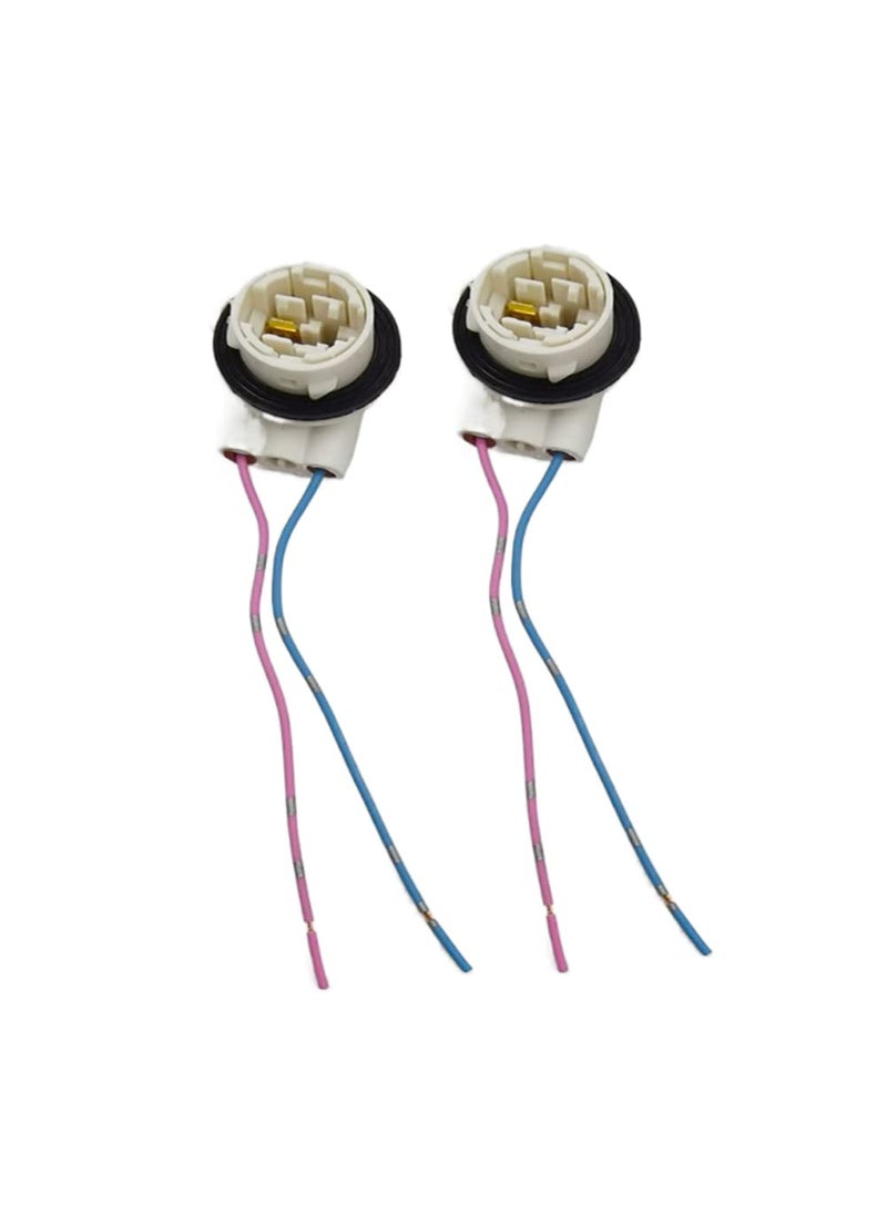 DSkoiph Bulbs Wire Harness Pigtail Light Socket Compatible with LED and Standard Bulbs Turn Signal Brake Light Daytime Running Lights Pack of 2 (3156)  - Image 5