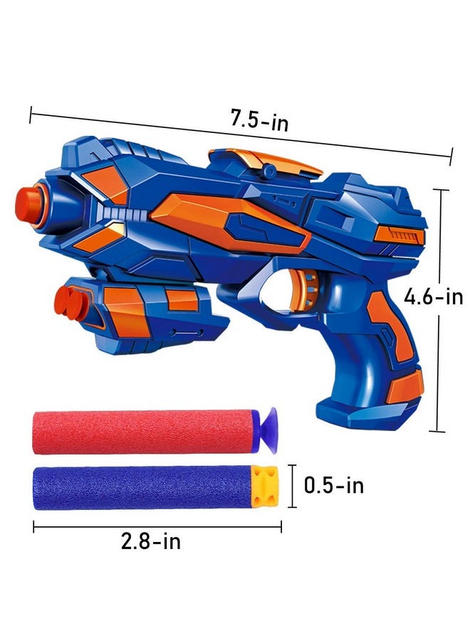 POKONBOY 4 Pack Blaster Guns Compatible With Nerf Guns Bullets, Toy Guns For Boys Girls With 80 Pack Foam Refill Darts, Hand Gun Toys For 6+ Year Old Kids Birthday Christmas  - Image 2
