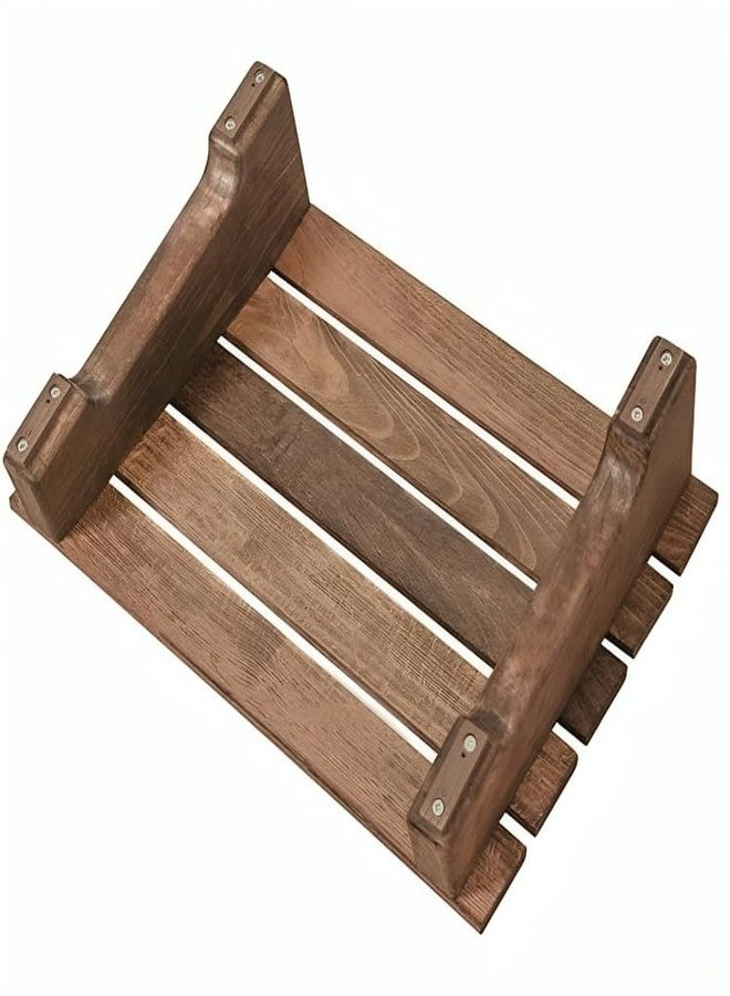 Crysellewoods Sheesham Wooden Footrest | Under Desk Portable Step Stool for Home and Office. footrest for office desk Under Desk Foot Rester | (35 * 30 * 10 C.M.) - Image 4