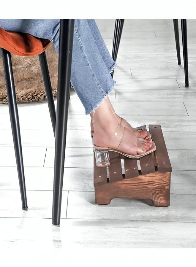 Crysellewoods Sheesham Wooden Footrest | Under Desk Portable Step Stool for Home and Office. footrest for office desk Under Desk Foot Rester | (35 * 30 * 10 C.M.) - Image 3
