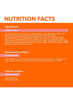 Iams IAMS Perfect Portions Indoor Adult Grain Free Wet Cat Food Paté, Salmon Recipe, 2.6 oz. Easy Peel Twin-Pack Trays (24 Count, 48 Servings)  - Image 4