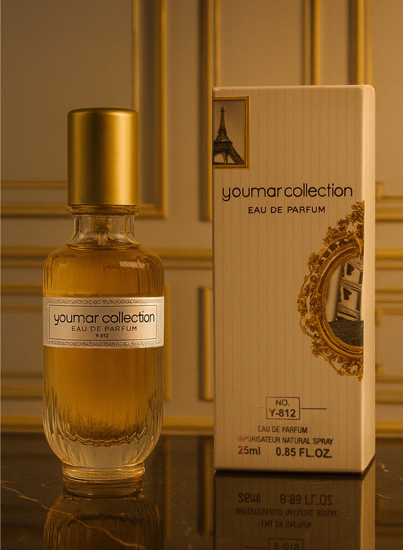 يومار عطر فاخر للنساء من مجموعة يومار رقم Y-812 | عطر يدوم طويلًا برائحة الحمضيات والورد والزهور البيضاء | عطر للنساء 25 مل - Image 3