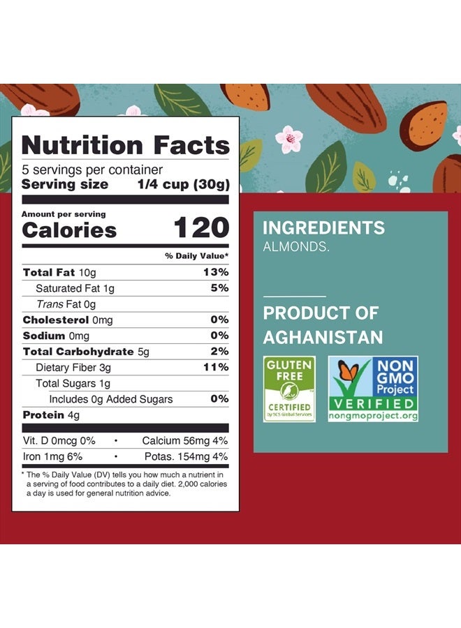 Ziba Foods Heirloom Gurbandi Raw Almonds | Non-GMO, Vegan, Whole 30 Friendly, Keto & Paleo | Heirloom Superfood Naturally High In Vegan Protein & Omega 3s, 5.3 lbs - Image 5