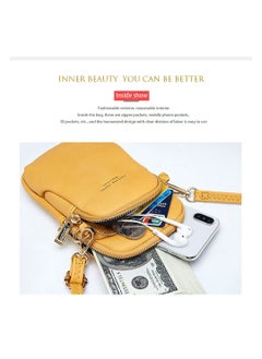 PIERRE LOUES Phone Bag For Women Crossbody,Phone Bag,Small Mobile Phone Crossbody Bag,Purse With Shoulder Strap，PU Leather,Cellphone Wallet ,Handbags,Touch Screen Mini Cell Phone With Crossbody Straps Bag  - Image 4