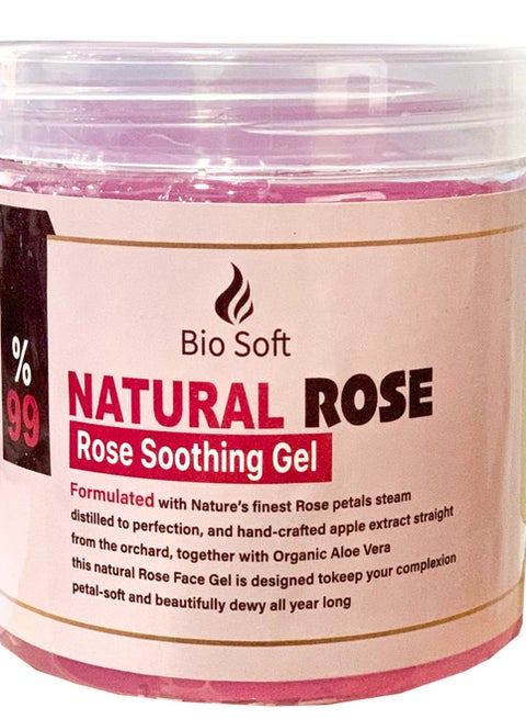 بيو سوفت جل مهدئ ومرطب بالورد الطبيعي ، 500 مل
