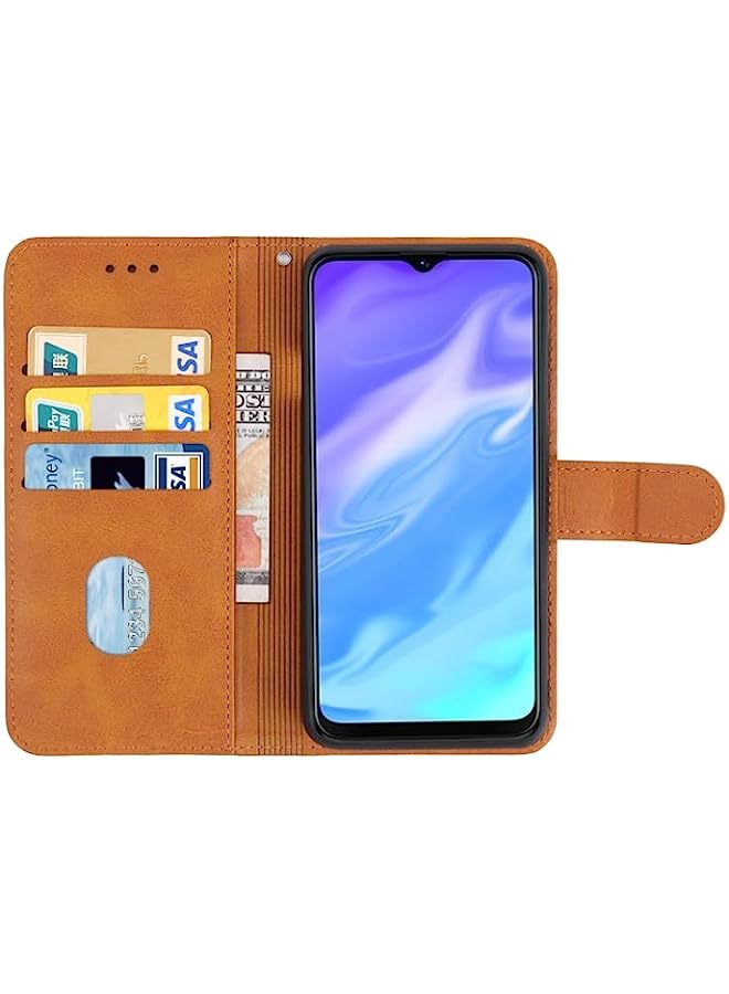 HuHa HuHa Case Cover Compatible Leather Phone Case For Infinix Itel Vision 1 Brown - Image 3