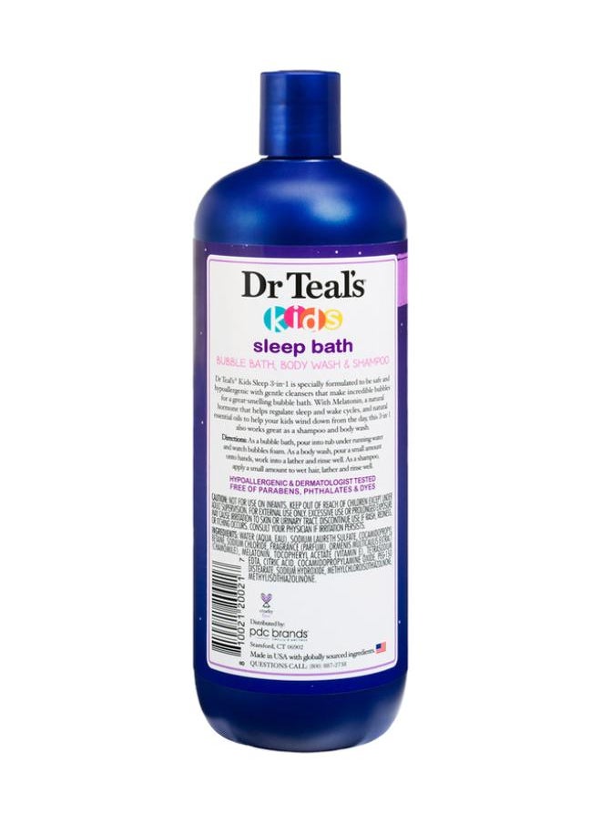 Dr Teal's 3 in 1 Bubble Bath, Body Wash And Shampoo Sleep Bath 591ML  - Image 2