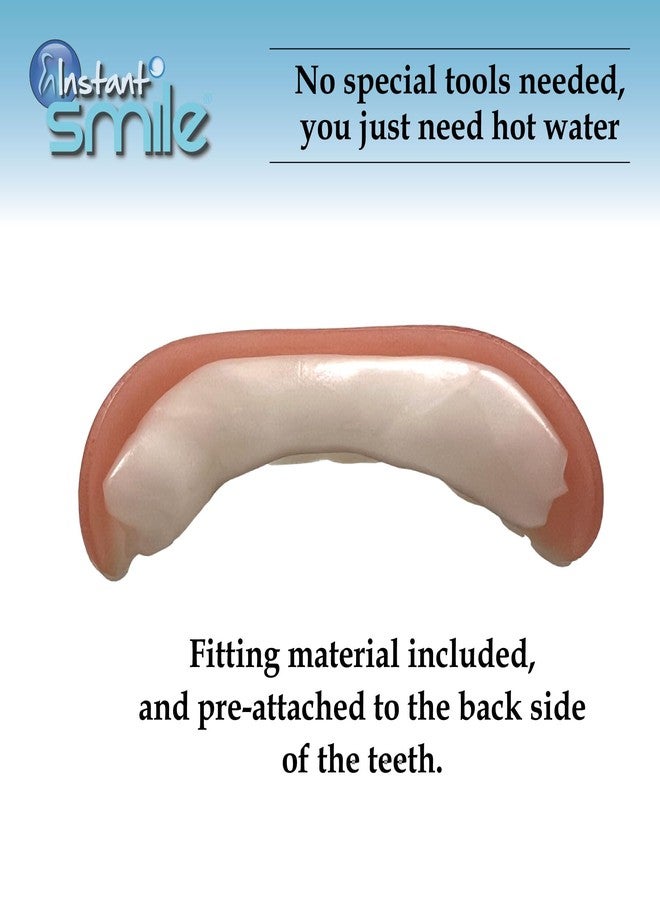إنستانت سمايل عدسات لاصقة Instant Smile Comfort Fit Flex ذات اللون الأبيض الناصع - بها بعض العيوب الطفيفة - مع كيسين إضافيين لتثبيت العدسات. مقاس واحد يناسب معظم الأشخاص. - Image 4
