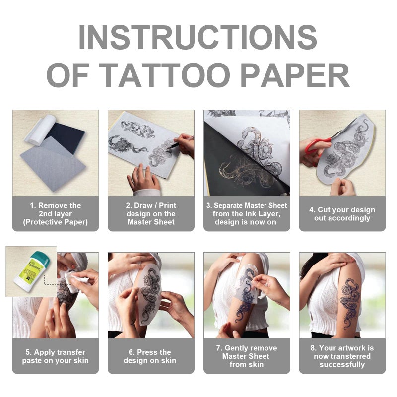 Autdor Tattoo Practice Skins 3MM with Transfer Paper - Autdor 35Pcs Thick Fake Skin and Stencil Paper Kit Includes 30Pcs Tattoo Papers and 5Pcs Double Sided Blank Tattoos Skin Practice 3mm - Image 4