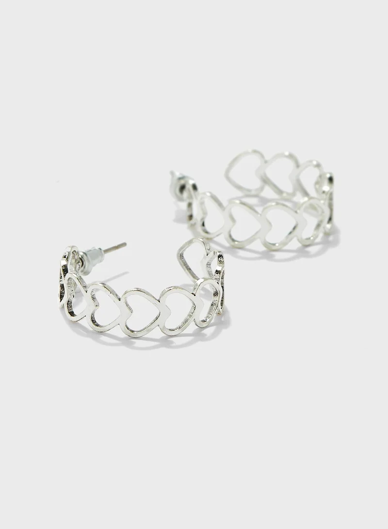 URBAN OUTFITTERS Heart Link Metal Hoop