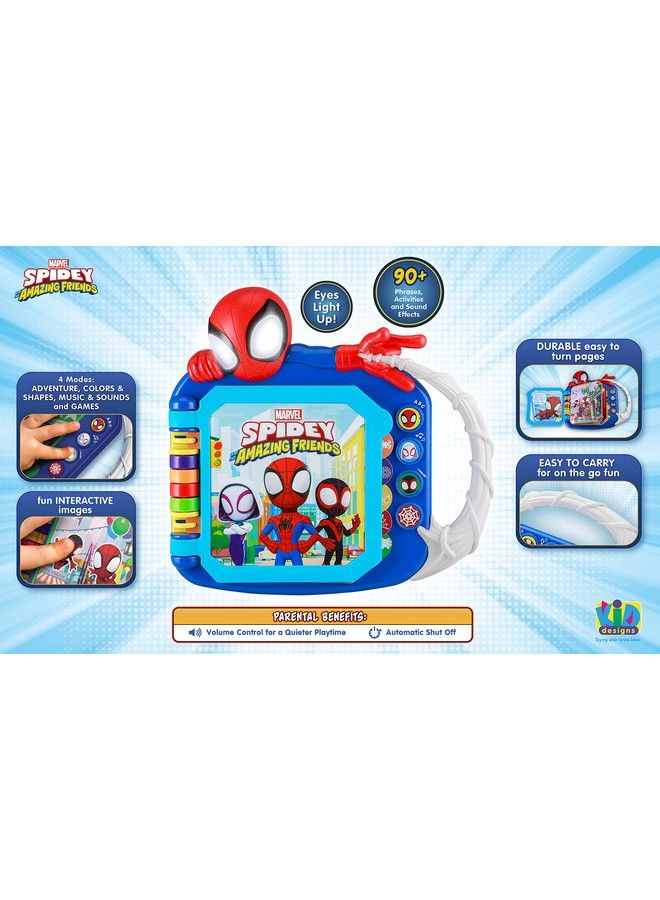 eKids Spidey And His Amazing Friends Book, Toddler Toys With Builtin Preschool Learning Games, Educational Toys For Fans Of Spiderman Toys And Gifts - Image 5