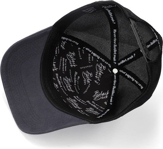 Black Börk V2 Trucker Back To The Future - 1bs Code Logo Unisex Anthracite-Black Hat  - Image 2