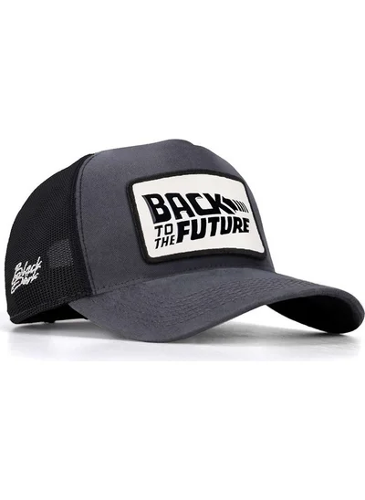 Black Börk V2 Trucker Back To The Future - 1bs Code Logo Unisex Anthracite-Black Hat