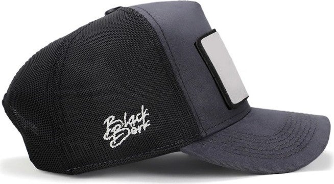 Black Börk V2 Trucker Back To The Future - 1bs Code Logo Unisex Anthracite-Black Hat  - Image 4