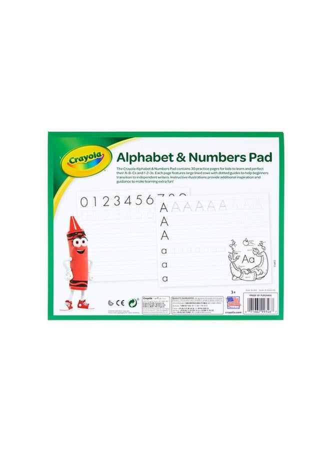 Crayola 30-Page Beginning ABC Alphabet and Numbers Pad Multicolor CRA9934060003 - Image 5