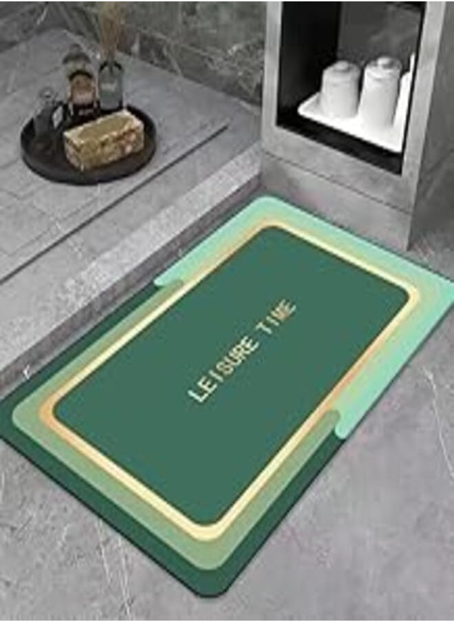 LESTER LESTER Anti-Slip Bathroom Mat rectangle shape green 50x80cm 