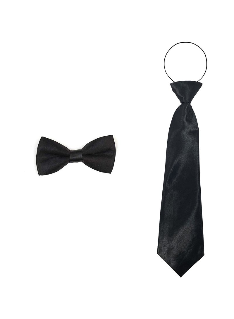 Adjustable Kids Y Suspender Bowtie Necktie Sets for 6 Months to 13 Year Old Boys & Girls  - Image 2