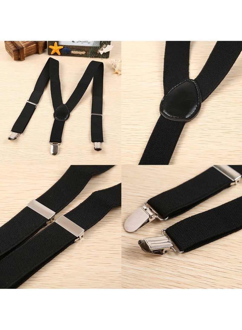 Adjustable Kids Y Suspender Bowtie Necktie Sets for 6 Months to 13 Year Old Boys & Girls  - Image 3