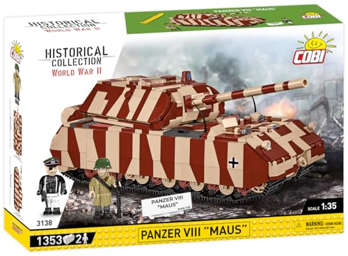 COBI Historical Collection WWII Panzer VIII Maus Tank 135 Scale - Image 5