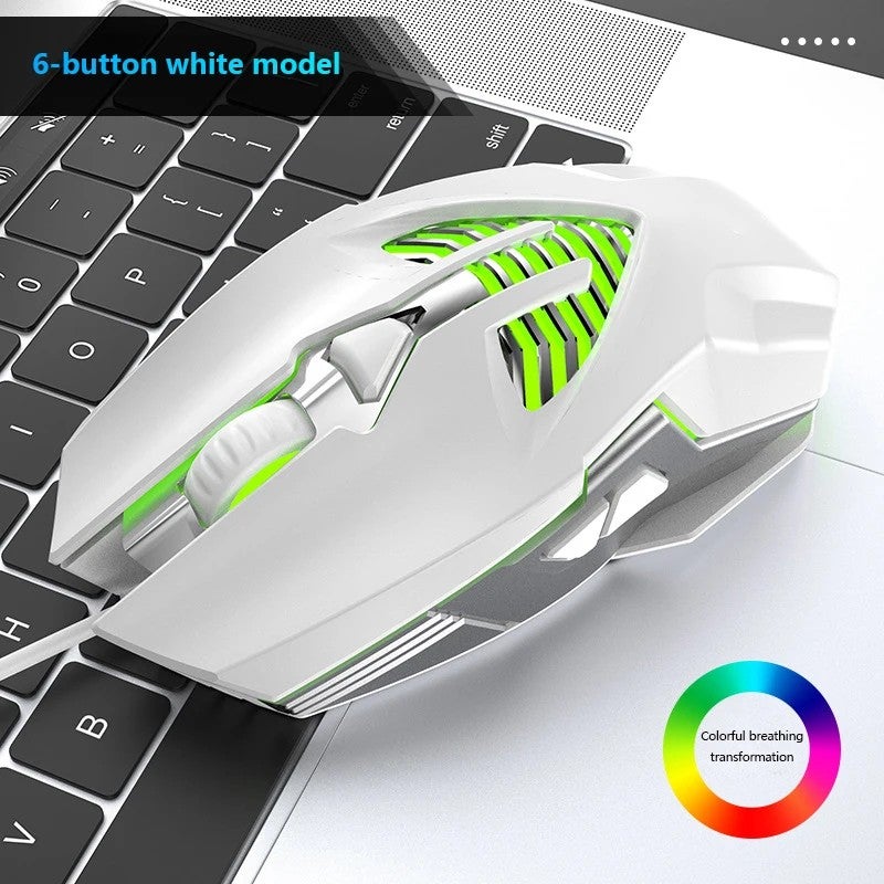 Y&D 6D RGB Water-Cooled Wired Gaming Mouse - Pro Electroplated Metal Macro Programming Competitive Gamer Mice - Image 1