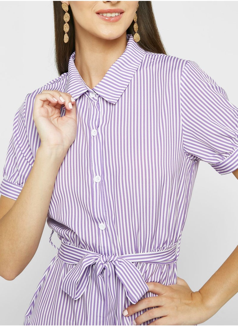 ELLA - Tiered Shirt Dress - Image 1
