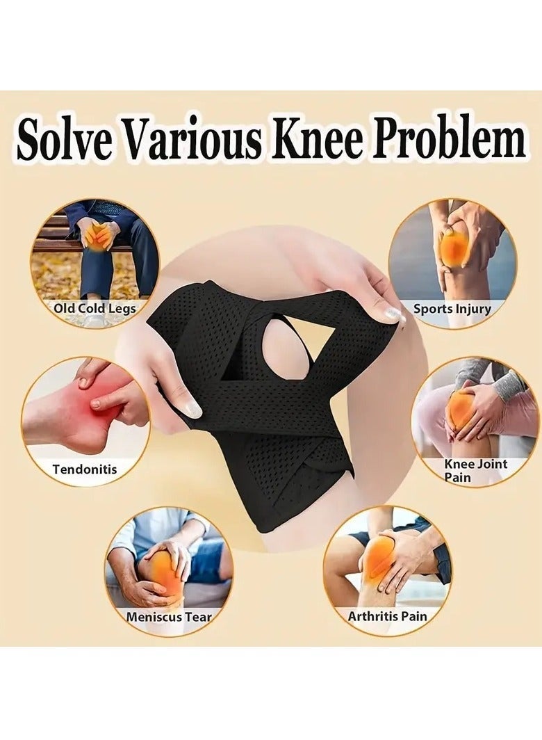 Gonice Professional Knee Brace with 4 Memory Spring Support & V-Strap Stabilization - Breathable Compression Sleeve for Joint Pain Relief & Injury Recovery - Image 5