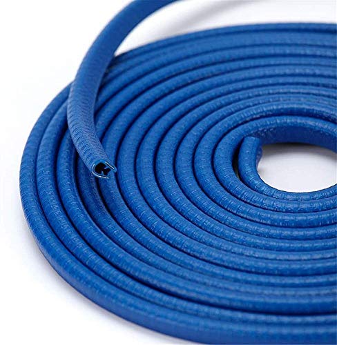 JainFam® Car Door Edge Guards U Shape Edge Trim Rubber Seal Protector Rubber Car Door Protector Car Protection Door Edge Anti-Collision Rubber Clips 5 Meter(Blue) for Mahindra Ekuv100 - Image 2