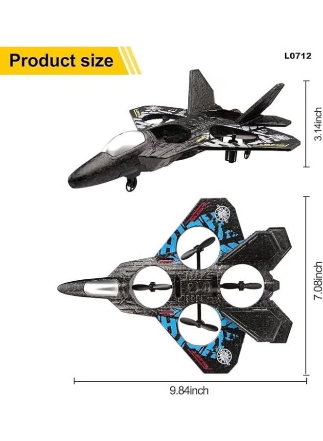 Remote Control Jet Fighter Drone for Kids – 2.4GHz RC Airplane with 360° Flips, LED Lights, One-Key Takeoff & Landing, Indoor/Outdoor Flight, Rechargeable Battery, Durable Foam Aircraft Toy - Image 5