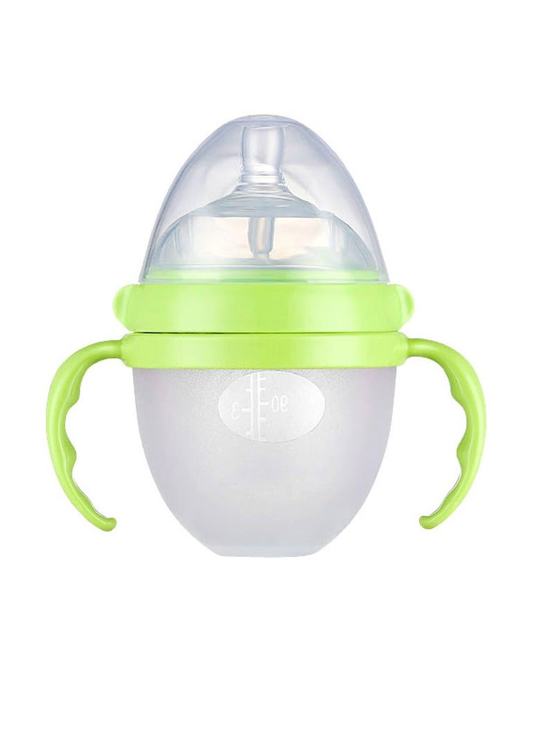 Y&D 150ml/ 5oz Silicone Squeeze Baby Rice Cereal Bottle Food Dispensing Spoon Leak Proof Portable Training Feeding Bottles With Spoon For Babies Infants Toddlers - Image 1