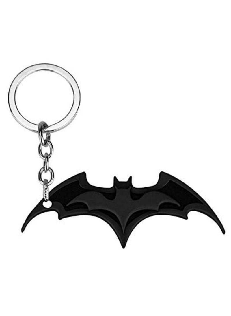 SOLDOUT Batman Marvel Superhero Metal Keychain Logo Pendant Keychain Keyring Key Rings Key Holder Gift Jewelry (Black) - Image 1
