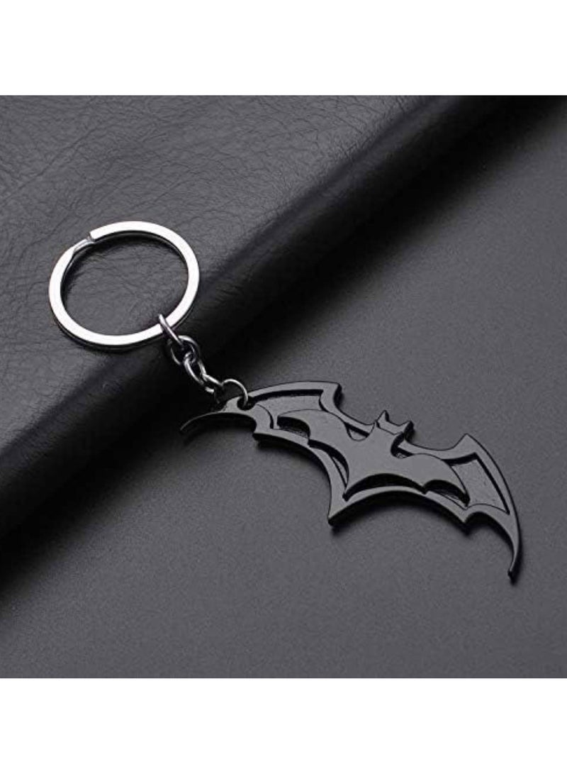 SOLDOUT Batman Marvel Superhero Metal Keychain Logo Pendant Keychain Keyring Key Rings Key Holder Gift Jewelry (Black) - Image 4