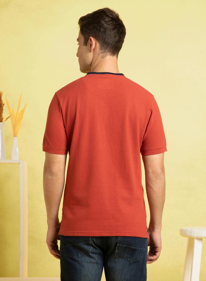 Dennis Lingo Men's Chilly Oil Pique Solid Pattern Regular Fit T-Shirt  - Image 5
