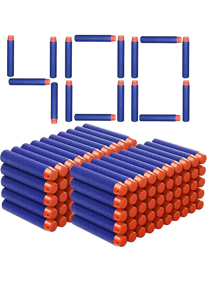 Mumoo Bear 400 Pack Bullets For Nerf 7.2Cm Refill Foam Darts For N Strike Elite 2.0 Series Blasters Soft Bullet Toy Gun Ammunition Accessories Replacement Darts For Target Practice - Image 1