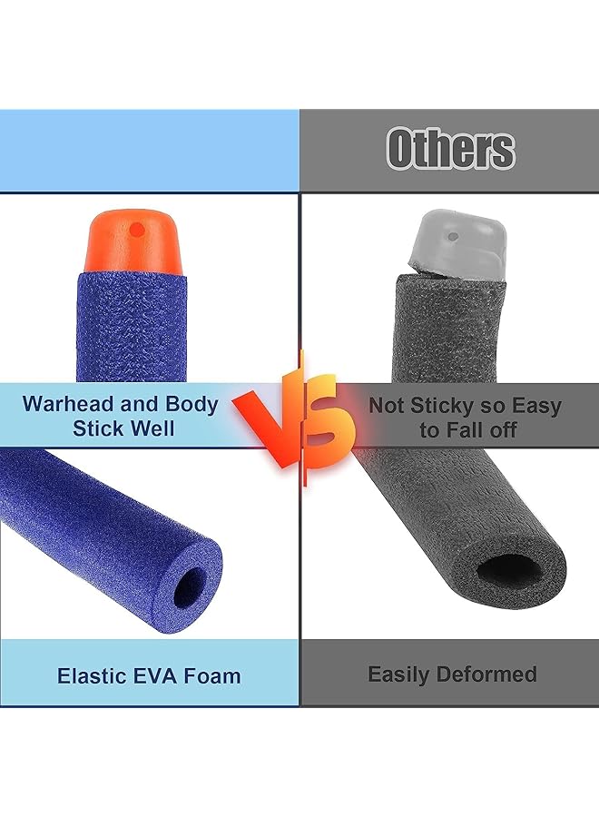 Mumoo Bear 400 Pack Bullets For Nerf 7.2Cm Refill Foam Darts For N Strike Elite 2.0 Series Blasters Soft Bullet Toy Gun Ammunition Accessories Replacement Darts For Target Practice - Image 2