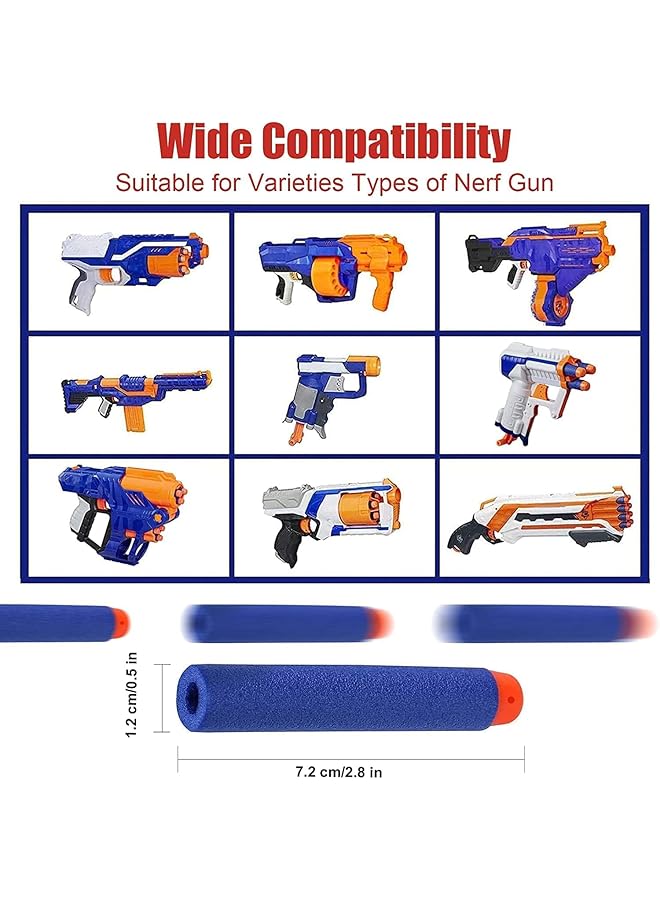 Mumoo Bear 400 Pack Bullets For Nerf 7.2Cm Refill Foam Darts For N Strike Elite 2.0 Series Blasters Soft Bullet Toy Gun Ammunition Accessories Replacement Darts For Target Practice - Image 4