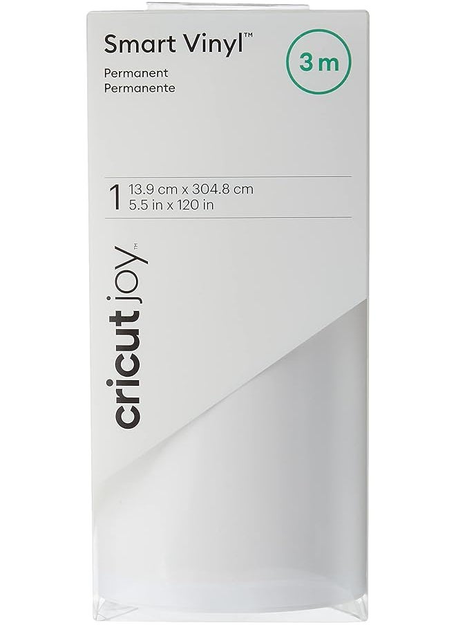 Cricut - Joy Smart Vinyl Permanent White 14X300Cm 3M 10Ft 2008036 - Image 1