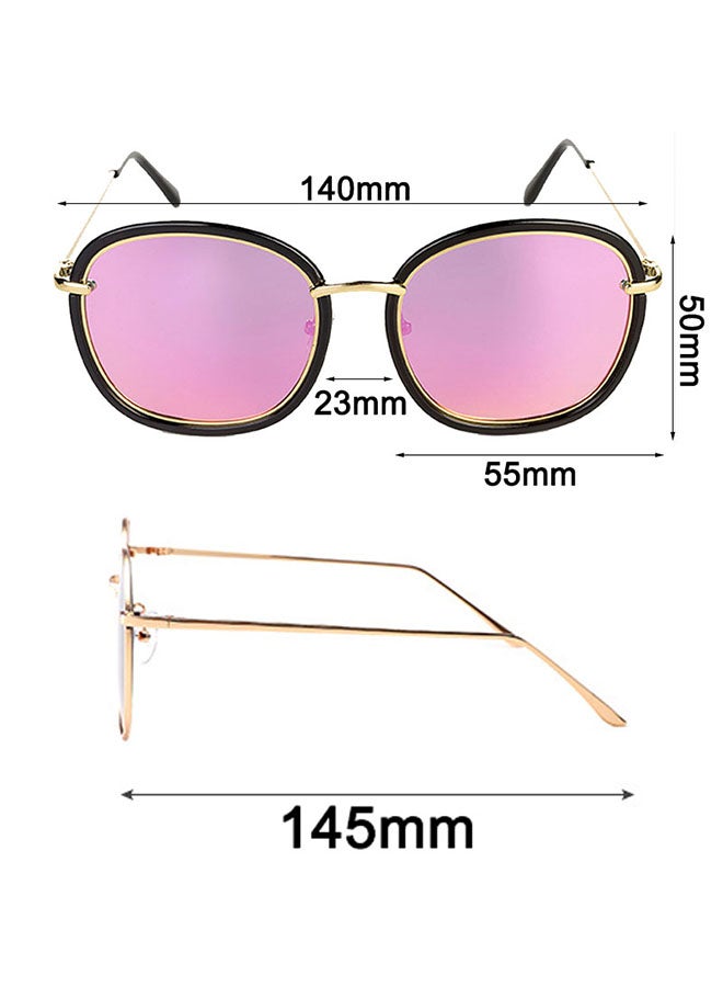 Retro Round Frame Polarized Sunglasses - Image 4