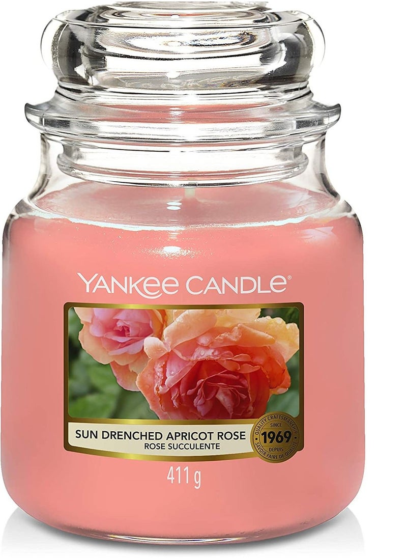 YANKEE CANDLE - YANKEE CANDLE jar medium Sun-Drenched Apricot Rose YSSSAR - Image 1