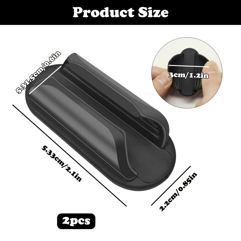 Black White Silicone Lip Balm Holder for Car Cup Holder No Melt Chapstick Organizer - Image 2