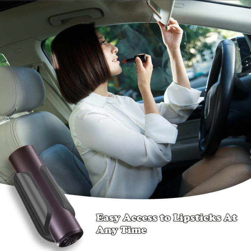 Black White Silicone Lip Balm Holder for Car Cup Holder No Melt Chapstick Organizer - Image 3