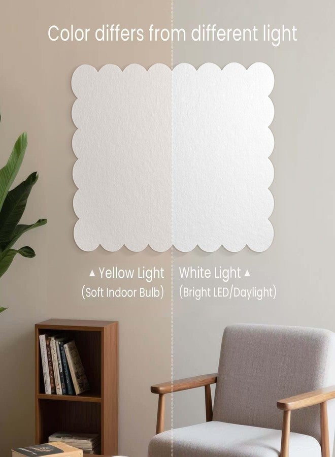 lightomorrow Bulletin Board, 36 x 24 Inches Felt Pin Board - Decorative Cork Alternative for Wall, 3' x 2' Foldable Picture Self-Adhesive Vision Prayer Board with 20 Pushpins - White - Image 2