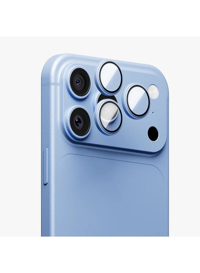 لاكوز واقي عدسة الكاميرا Lacoz لهاتف iPhone 18 Pro Max - زجاج شفاف عالي الدقة ومقاوم للخدش مع حماية كاملة لبروز الكاميرا - لون أزرق - Image 1