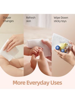 SEEDNUR Seednur Softer & Gentle Baby Water Wipes, Suitable for Sensitive Skin, Fragrance Free Pack of 2 (80 Sheets/Bag)  - Image 5