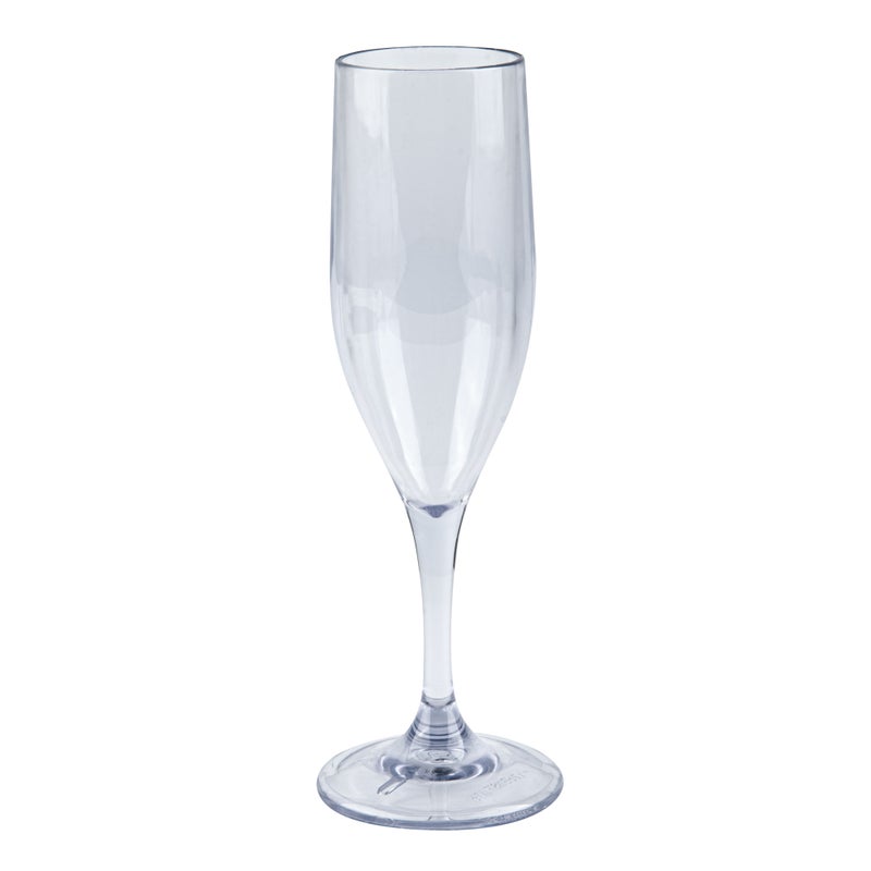 Restaurantware-Bev Tek 6 Ounce Champagne Flutes, 50 Heavy-Duty Sparkling Champagne Flutes - Dishwashable, Shatterproof, Clear Plastic Mimosa Glasses, For All Kinds Of Beverages - Image 1
