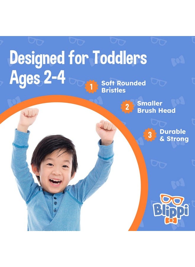 Brush Buddies - Blippi Kids Toothbrushes, Manual Toothbrushes For Kids, Toothbrush For Toddlers 2-4 Years, Blippi Childrens Toothbrush, Soft Toothbrushes, 6Pk - Image 1