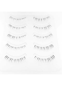 DAODER False Eyelashes Bottom Lashes Natural Look Wispy Clear Band Lower Lash Extension Soft Invisible Under Eyelashes 6Mm 5Pairs (Bottom Lashes Daring)  - Image 4