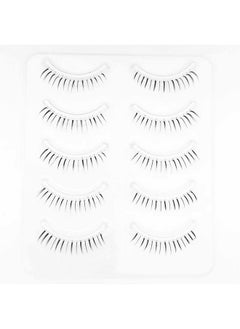 DAODER False Eyelashes Bottom Lashes Natural Look Wispy Clear Band Lower Lash Extension Soft Invisible Under Eyelashes 6Mm 5Pairs (Bottom Lashes Daring)  - Image 1