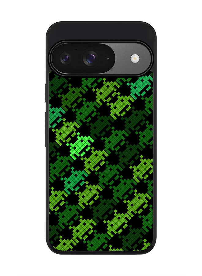 Stylizedd For Google Pixel 9 Case,Slim fit Camera Protection, Shockproof Thin Phone cover - Invader Matrix  - Image 1