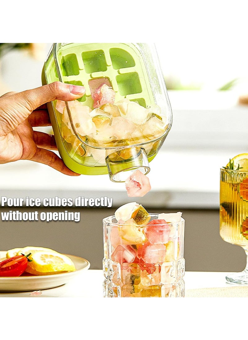 2 in 1 Creative Water Bottle Ice Cube Cube Tray - Make ice and store water in one, unlock a new experience of cold drinks!  Suitable for home refrigerator, car refrigeration, fitness hydration, etc.  (800ML)