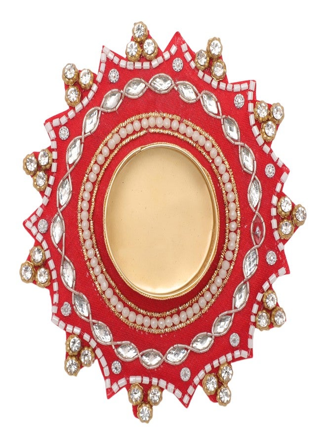 Aditri Creation Set of 3 Tea Light Holder T Light Holders Candle Stand Tealight Holders for Indian Traditional Festival Decorations Lighting Accessories Wedding Home Decor (Size:-4")(without Wax)(Red,Green,Yellow) - Image 4